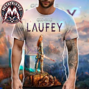 Official Cover Art For God of War Laufey 2026 Coming To The PS5 All Over Print Shirt