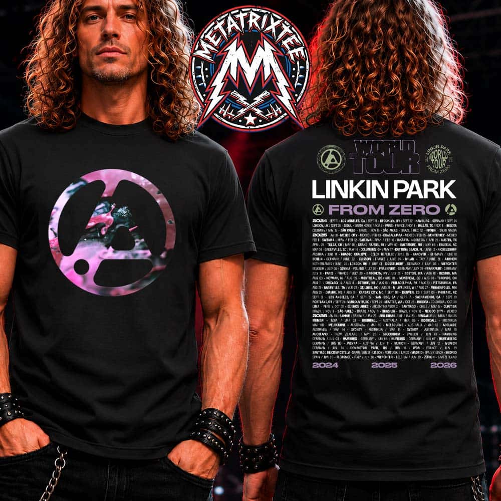 Official From Zero World Black Tour Tee 2026 Linkin Park From Zero World Europe Tour Dates List 2024 To 2026 Two Sided Black T-Shirt Official From Zero World Black Tour Tee 2026 Linkin Park From Zero World Europe Tour Dates List 2024 To 2026 Two Sided Black T-Shirt