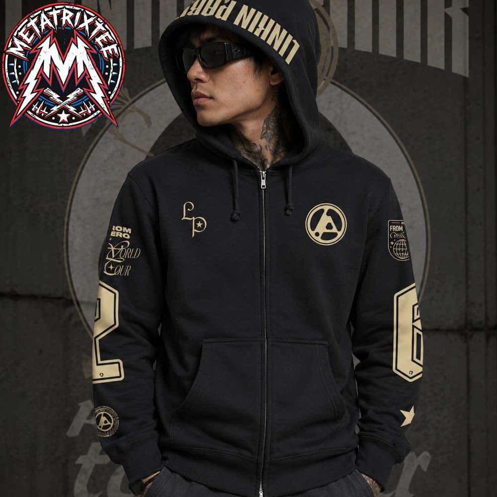 Official Linkin Park FZ Munich World Tour 2026 Black Zip Hoodie T-Shirt Official Linkin Park FZ Munich World Tour 2026 Black Zip Hoodie T-Shirt