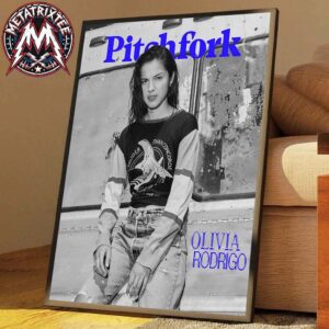 Olivia Rodrigo Graces The Cover Of Pitchfork Inside Her Rise to Pop Royalty Premium Poster Canvas