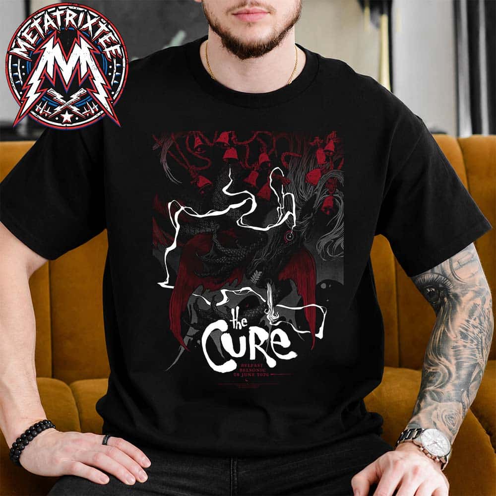 On June 28th 2026 The Cure Belsonic Poster Show at Ormeau Park In Belfast Northern Ireland Short T-Shirt On June 28th 2026 The Cure Belsonic Poster Show at Ormeau Park In Belfast Northern Ireland Short T-Shirt