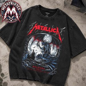 Pop-Up M72 Bologna Poster By Keith Stanley Shop Metallica On June 3rd 2026 At Stadio Renato Dall’Ara In Bologna Italy Washed T-Shirt