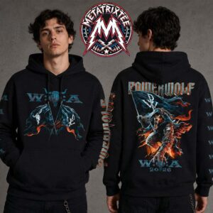Powerwolf x Wacken Open Air Festival 2026 For 35th Anniversary On August 1 2026 Black Hoodie T-Shirt