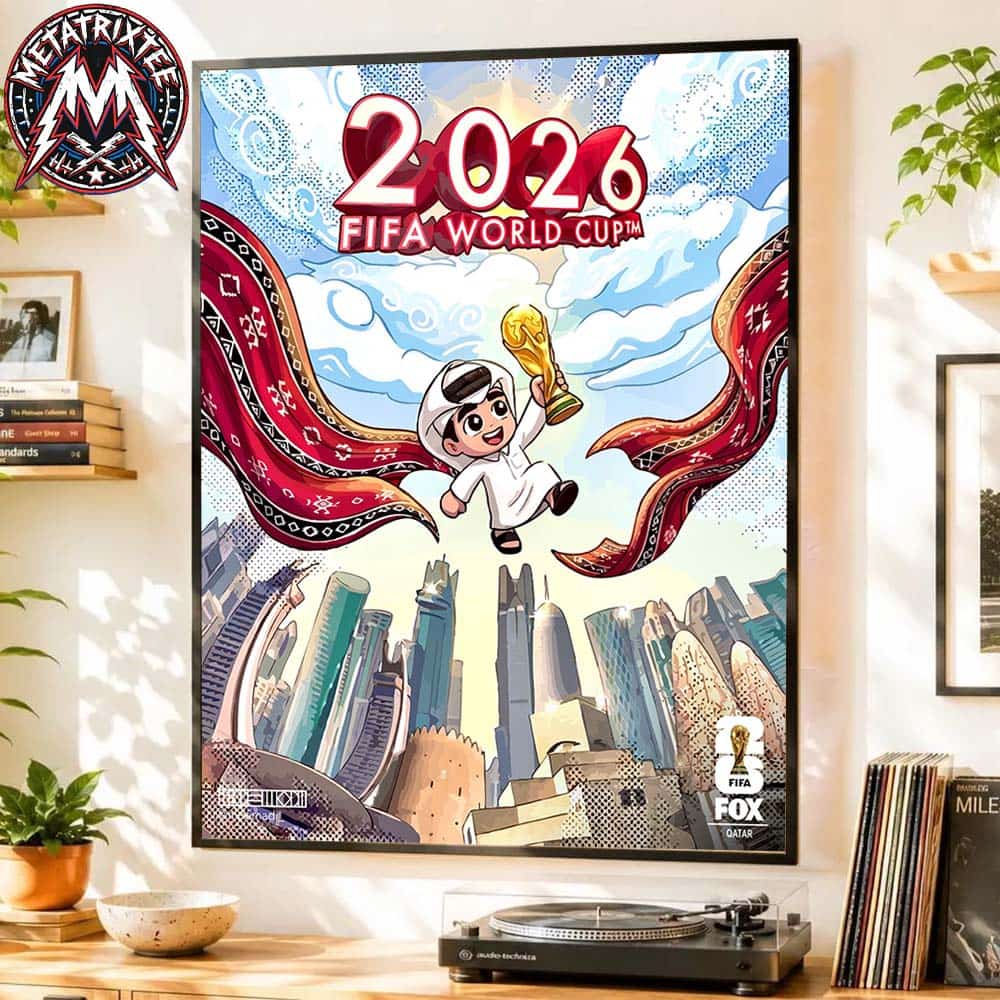 Qatar x FIFA World Cup 2026 Poster By moemadi Inspired By The Surrounding Art Scene Professional Poster Canvas Qatar x FIFA World Cup 2026 Poster By moemadi Inspired By The Surrounding Art Scene Professional Poster Canvas