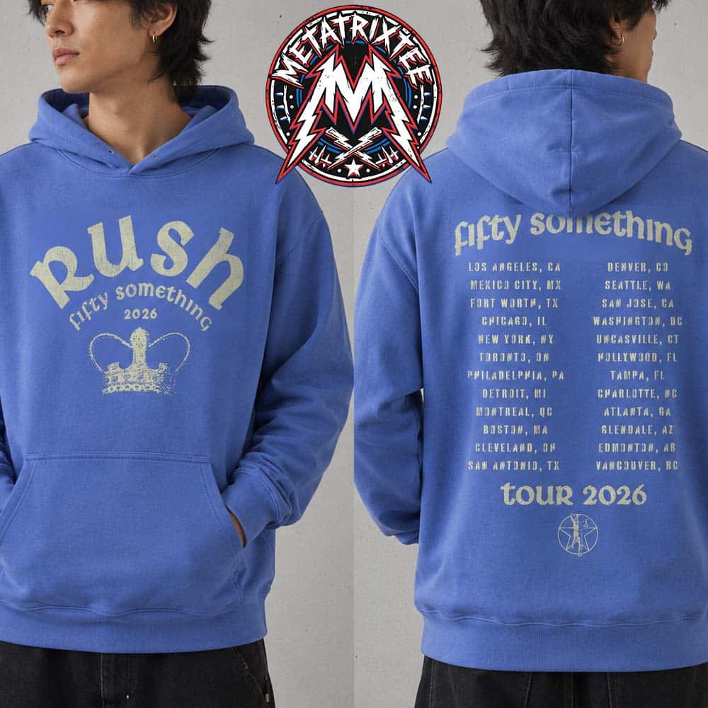 RUSH Kings Summer Light Tee For Fifty Something Tour 2026 Hoodie Blue T-Shirt RUSH Kings Summer Light Tee For Fifty Something Tour 2026 Hoodie Blue T-Shirt