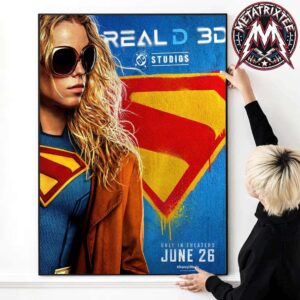 RealD 3D Edition Poster Supergirl 2026 In Theaters Everywhere June 26 Gallery-Style Poster Canvas