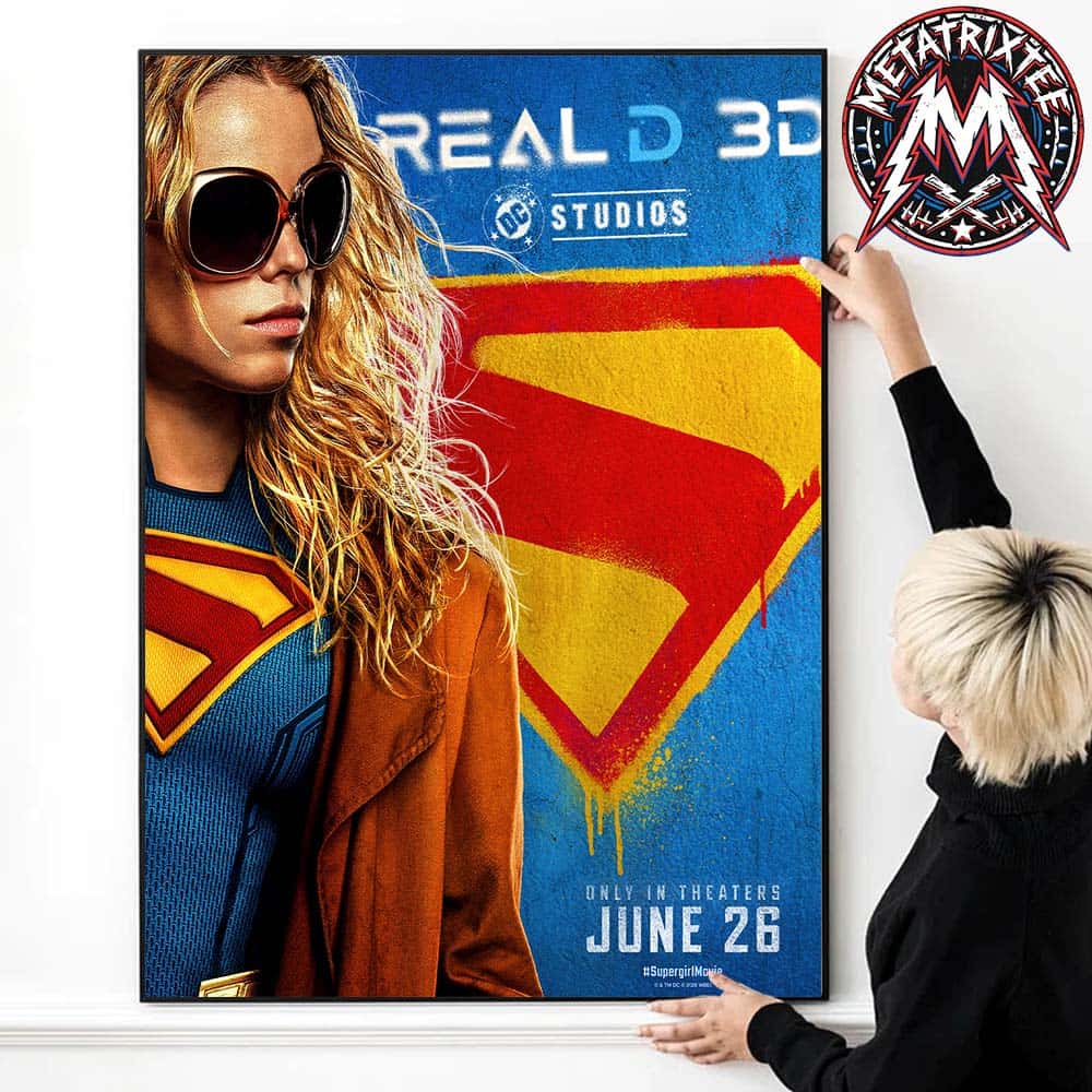 RealD 3D Edition Poster Supergirl 2026 In Theaters Everywhere June 26 Gallery-Style Poster Canvas RealD 3D Edition Poster Supergirl 2026 In Theaters Everywhere June 26 Gallery-Style Poster Canvas
