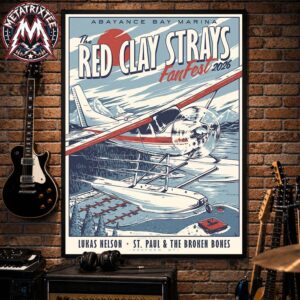 Red Clay Strays Abayance Bay Marina 2026 Poster Tonight For Rexford Montana On June 24th-28th 2026 Poster Canvas