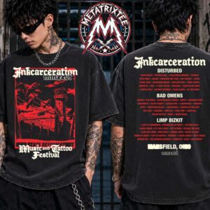 Red Dawn Tee For Inkcarceration Festival 2026 In Mansfield Ohio On July 17-19 2026 At The Historic Ohio State Reformatory Washed T-Shirt