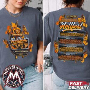 Road to Hell Tee For Hellfest 2026 Clisson France On June 18 To June 21 2026 Grey Short T-Shirt