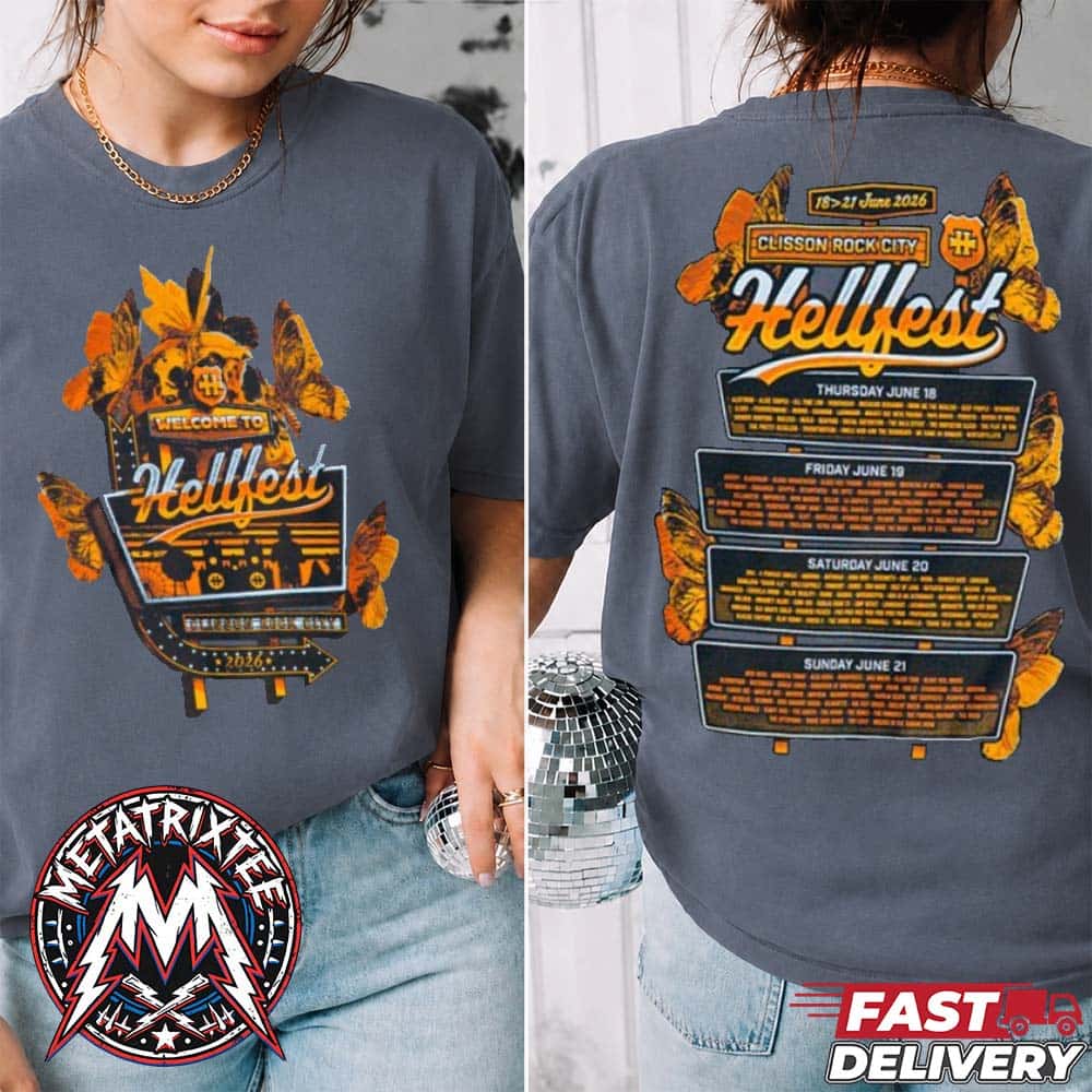 Road to Hell Tee For Hellfest 2026 Clisson France On June 18 To June 21 2026 Grey Short T-Shirt Road to Hell Tee For Hellfest 2026 Clisson France On June 18 To June 21 2026 Grey Short T-Shirt