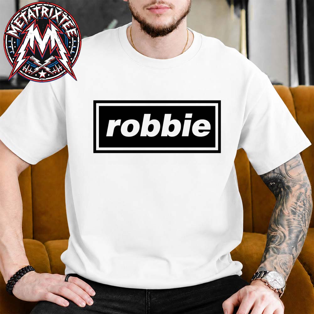 Robbie Williams Inspired Logo Oasis 2026 White T-Shirt Robbie Williams Inspired Logo Oasis 2026 White T-Shirt