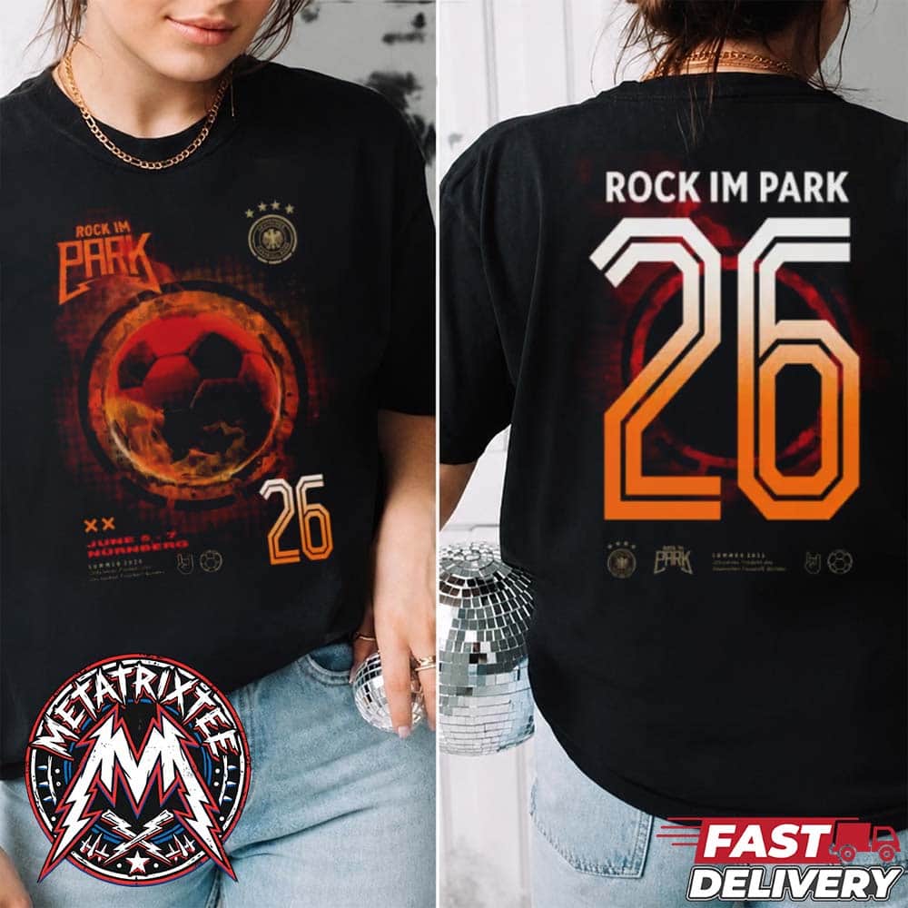 Rock im Park 2026 Tee Kickoff 2026 Merch For Nuremberg DE On June 5-7 2026 At The Historic Zeppelinfeld White T-Shirt Rock im Park 2026 Tee Kickoff 2026 Merch For Nuremberg DE On June 5-7 2026 At The Historic Zeppelinfeld White T-Shirt