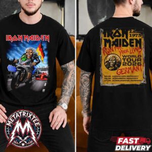 Run For Your Lives 2026 Tour Germany Tee Iron Maiden For Hannover June 2 Nurnberg June 6 And Nurburgring June 7 Black Short T-Shirt
