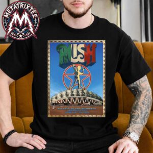 Rush Mexico City 2026 Poster Tonight At Palacio DE Los Deportes For June 18 And 20 Fifty Something Tour 2026 Short T-Shirt