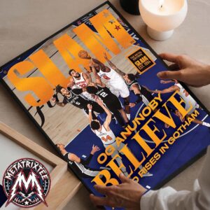 SLAM 262 OG Anunoby Believe A Hero Rises In Gotham Cover Magazine NBA Finals 2026 Orange Metal Edition Poster Canvas