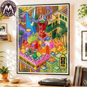 Saudi Arabian x FIFA World Cup 2026 Poster By Sasha Inspired By The Vibrant Colors Of Nature Poster Canvas