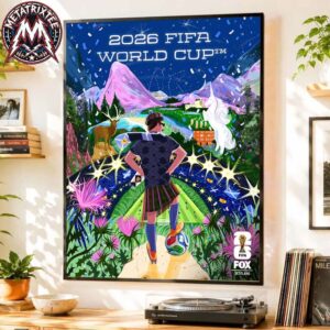 Scotland x FIFA World Cup 2026 Poster By Katie Smith Capturing Energy and Excitement Poster Canvas