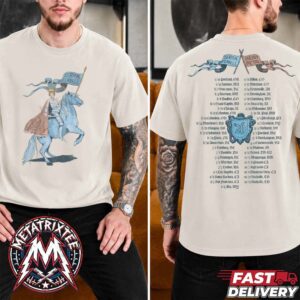 Sierra Ferrell Ivory Knight Tour 2026 Tee For The Heavy Petal Tour Line Two Sided Sand T-Shirt