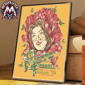 Sierra Ferrell Spokane Washington 2026 Poster Tonight At Gesa Pavilion For May 31 Heavy Petal Tour 2026 Poster Canvas