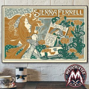 Sierra Ferrell Tonight Poster In Columbus Ohio At The Bluestone On June 12 Heavy Petal Tour 2026 Poster Canvas