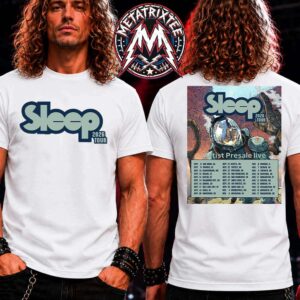 Sleep Band 2026 North America Tour Dates List For September 8 To November 17 2026 Two Sided White T-Shirt
