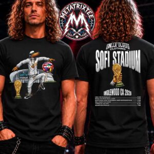 Snoop Dogg FIFA World Cup 2026 Clothing SoFi Stadium For Inglewood CA 2026 Two Sided Black T-Shirt