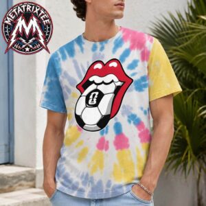 Soccer Headliner Lick Tie-Dye Tee Class Trip Collection FIFA World Cup 2026 x The Rolling Stones Unisex T-Shirt