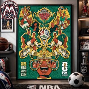 South Africa x FIFA World Cup 2026 Poster By Studio Warburton Showcases The South African Artist’s Love For His Homeland Poster Canvas