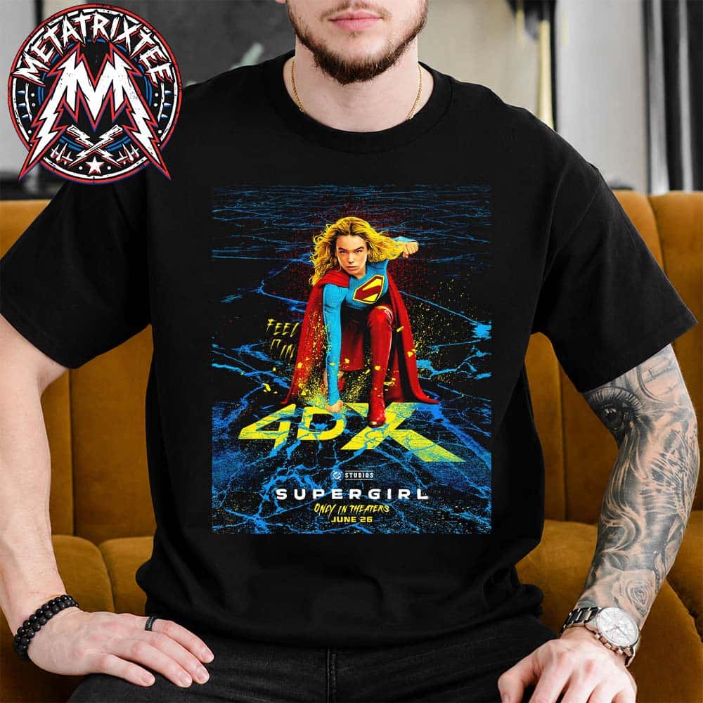 Supergirl 2026 4DX Motion Print Poster In Theaters Everywhere June 26 Classic T-Shirt Supergirl 2026 4DX Motion Print Poster In Theaters Everywhere June 26 Classic T-Shirt