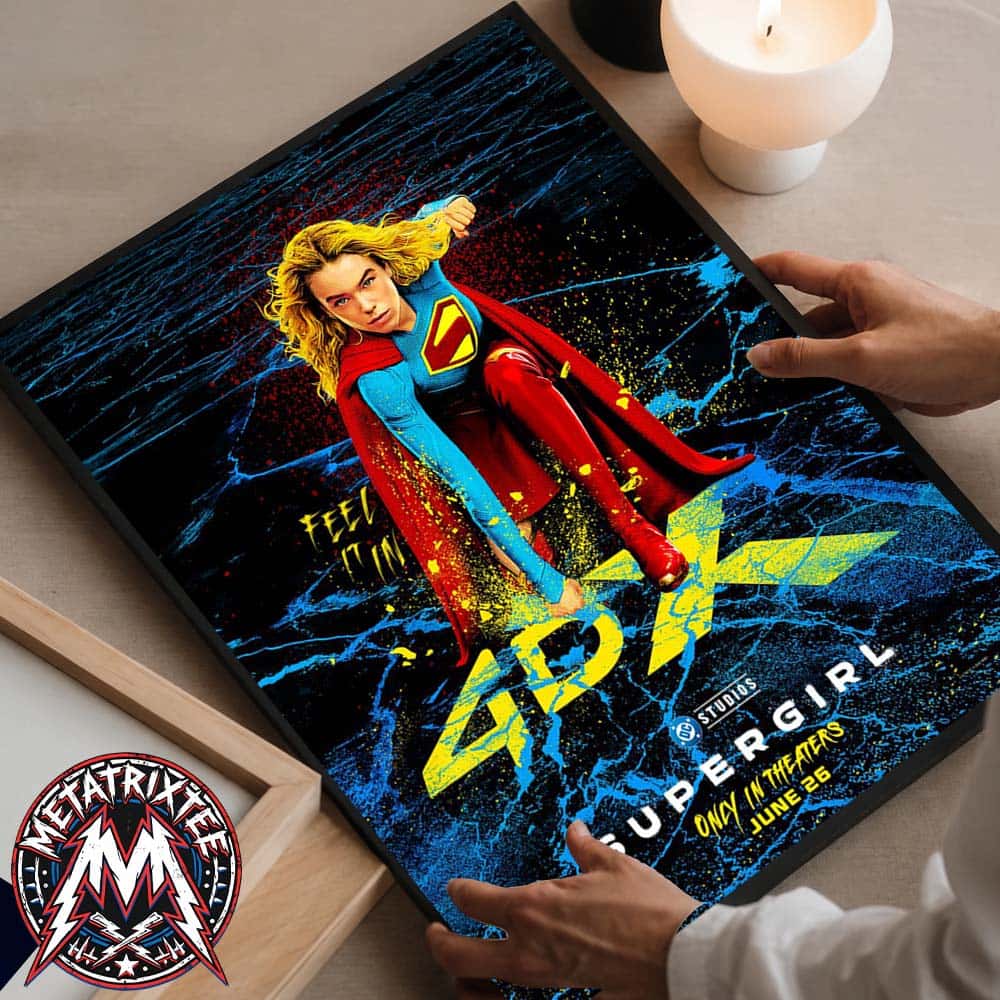 Supergirl 2026 4DX Motion Print Poster In Theaters Everywhere June 26 Premium Poster Canvas Supergirl 2026 4DX Motion Print Poster In Theaters Everywhere June 26 Premium Poster Canvas