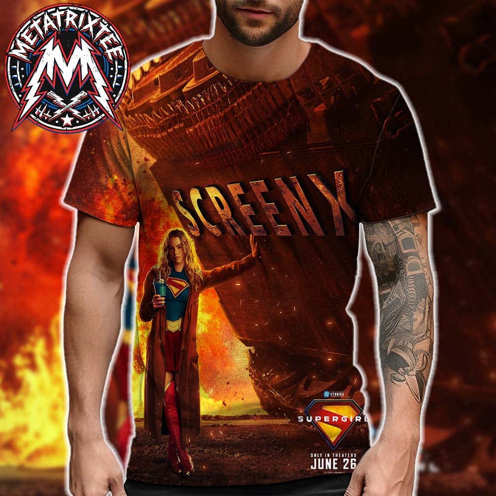 Supergirl 2026 ScreenX Movie Poster Only In Theaters On June 26 All Over Print Shirt Supergirl 2026 ScreenX Movie Poster Only In Theaters On June 26 All Over Print Shirt