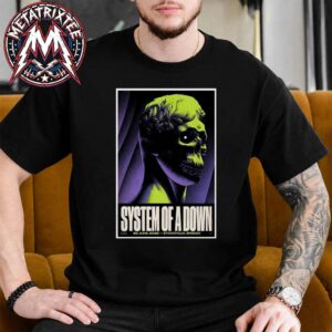 System Of A Down Stockholm Tonight Poster For Sweden At The Strawberry Arena On June 29 European 2026 Short T-Shirt