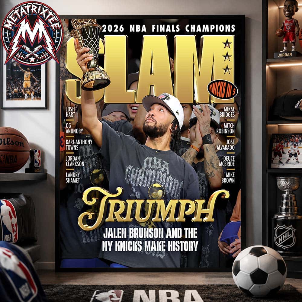 TRIUMPH Jalen Brunson And The NY Knicks Make History Cover SLAM 263 New York Knicks NBA Champions Magazine Poster Canvas TRIUMPH Jalen Brunson And The NY Knicks Make History Cover SLAM 263 New York Knicks NBA Champions Magazine Poster Canvas