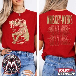 Tampa Florida 2026 Whiskey Myers The Southern Hospitality Tour 2026 Tee For MIDFLORIDA Credit Union Amphitheatre On May 31 Red T-Shirt