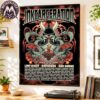 Whiskey Myers Raleigh NC 2026 Poster Tonight For The Southern Hospitality Tour June 7 2026 At Coastal Credit Union Music Park at Walnut Creek Poster Canvas