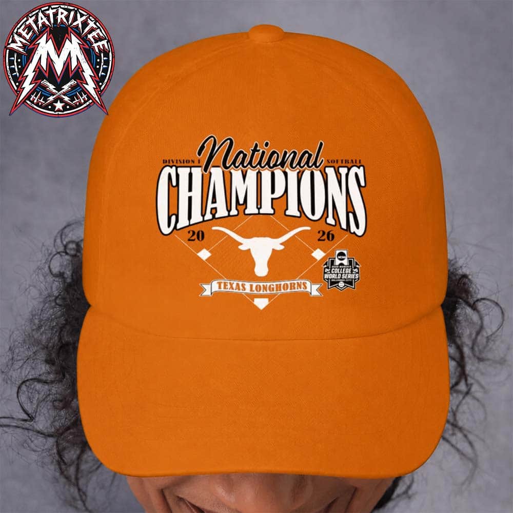 Texas Longhorns 2026 Softball National Champs NCAA DI Diamond Tee 2026 Women’s College World Series Hat Cap Texas Longhorns 2026 Softball National Champs NCAA DI Diamond Tee 2026 Women’s College World Series Hat Cap