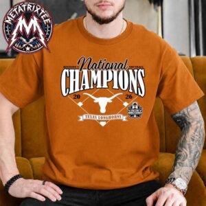 Texas Longhorns 2026 Softball National Champs NCAA DI Diamond Tee 2026 Women’s College World Series T-Shirt