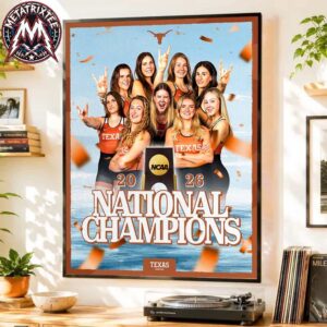Texas Longhorns Womens Rowing Named To NCAA 2026 National Champions Poster Canvas