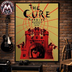The Cure Cardiff United Kingdom 2026 Tonight Poster By Christopher Everhart At Blackweir Fields On June 24 2026 Poster Canvas