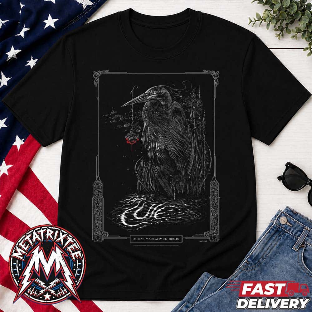 The Cure Show Tonight Dublin Ireland For June 26th 2026 At Marlay Park Unisex T-Shirt The Cure Show Tonight Dublin Ireland For June 26th 2026 At Marlay Park Unisex T-Shirt