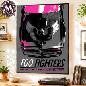 The Foo Fighters England Take Cover Tour 2026 Poster Night 2 At Anfield Stadium In Liverpool On Saturday June 27 2026 Poster Canvas