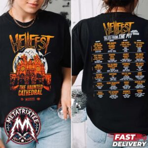 The Haunted Cathedral Tee For Hellfest 2026 Clisson France On June 18 To June 21 2026 Two Sided Print Black T-Shirt