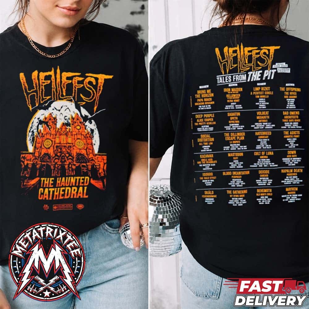 The Haunted Cathedral Tee For Hellfest 2026 Clisson France On June