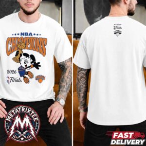The New York Knicks x Verdy 2026 NBA Finals Championship Tee Verdy x Complex x Fanatics Two Sided White T-Shirt