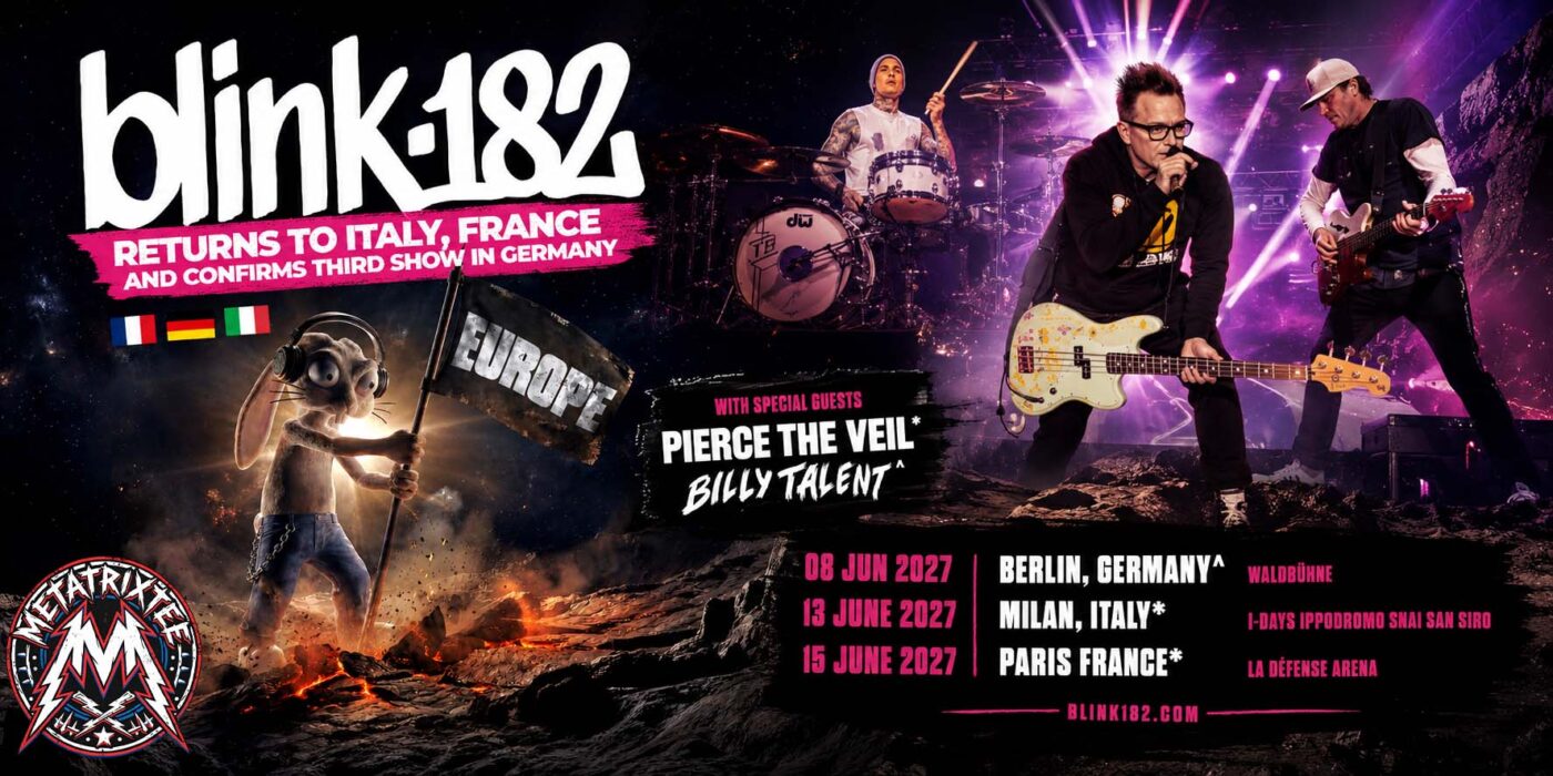 The Resurgence of Pop Punk Blink 182 Announces 2027 European Tour with Premier Special Guests