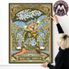 Les Claypool’s Frog Brigade Show Poster For St Augustine Amphitheatre 2026 With Primus And The Claypool Lennon Delirium In St. Augustine Florida On June 19th Claypool Gold 2026 Poster Canvas