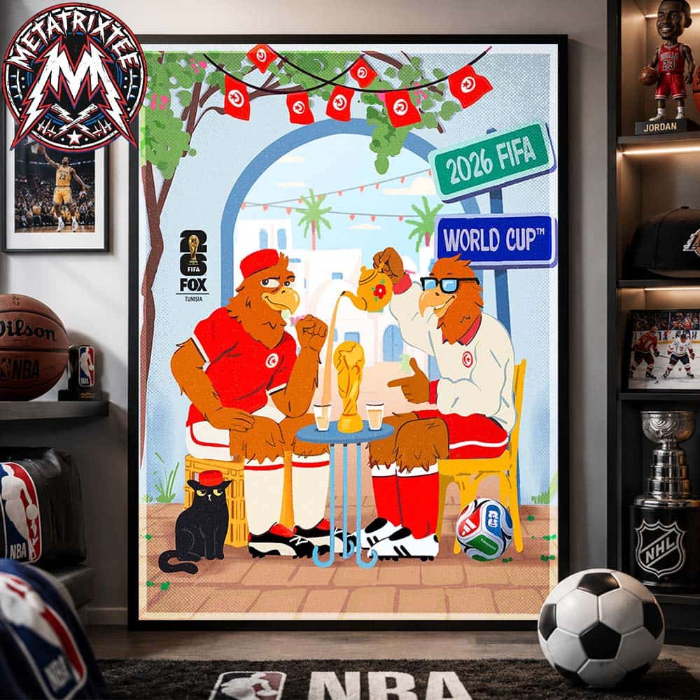 Tunisia x FIFA World Cup 2026 Poster By Assala Artwork Celebrates Soccer As A Cultural Moment Of Connection And Identity Poster Canvas Tunisia x FIFA World Cup 2026 Poster By Assala Artwork Celebrates Soccer As A Cultural Moment Of Connection And Identity Poster Canvas