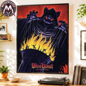 Ultra Vomit x Hellfest Open Air Festival 2026 Poster By Antoine Lanau In Clisson France On June 19 2026 Poster Canvas
