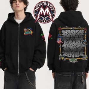 Vans Warped Tour 2026 Washington DC Official Lineup Tee For June 13 And 14 2026 Black Zip Hoodie T-Shirt